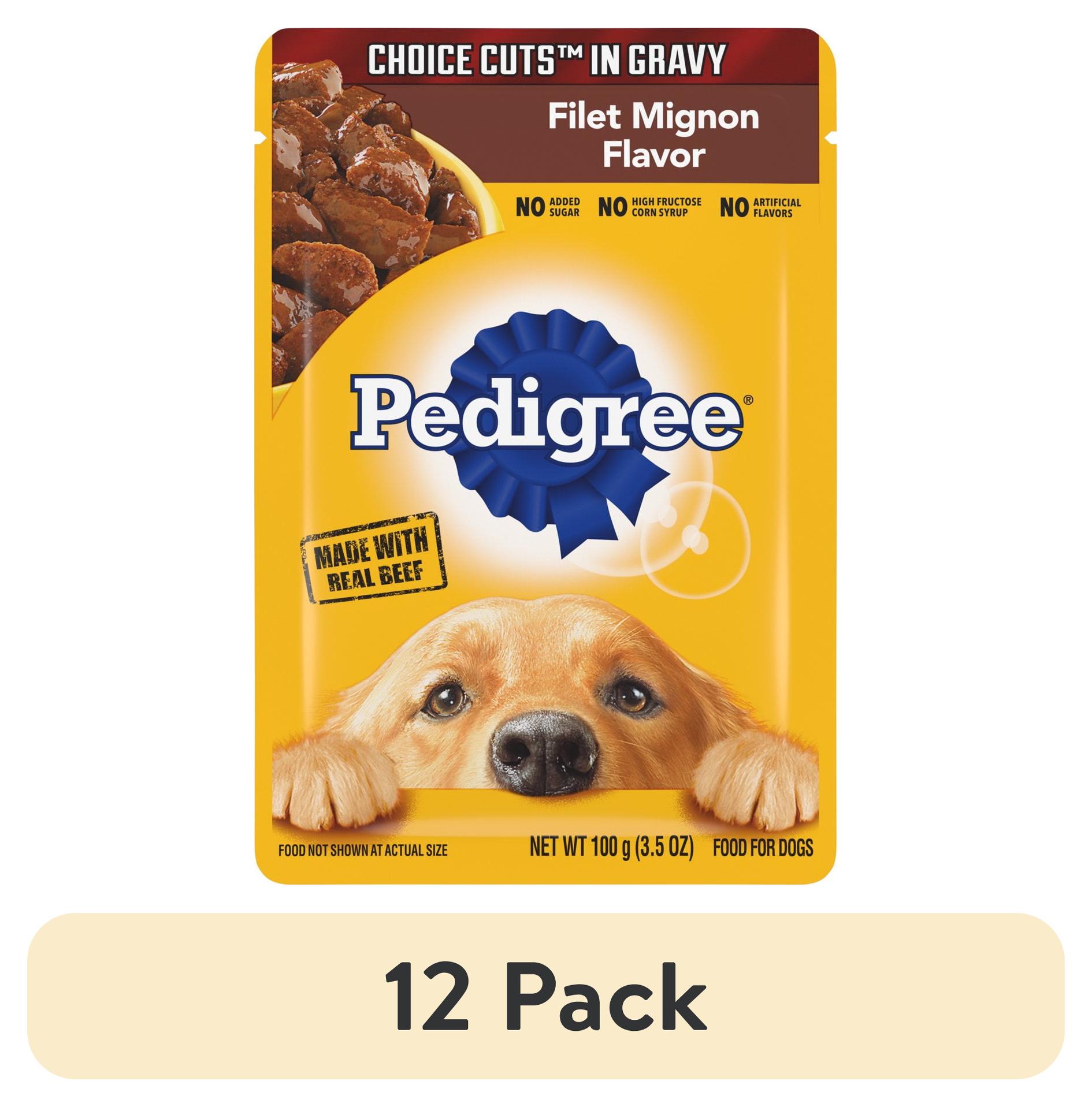 12-Count 3.5-Oz Pedigree Choice Cuts in Gravy Filet Mignon Wet Dog Food $10.44 (.87c Ea) + Free S&H w/ Walmart+ or on $35+