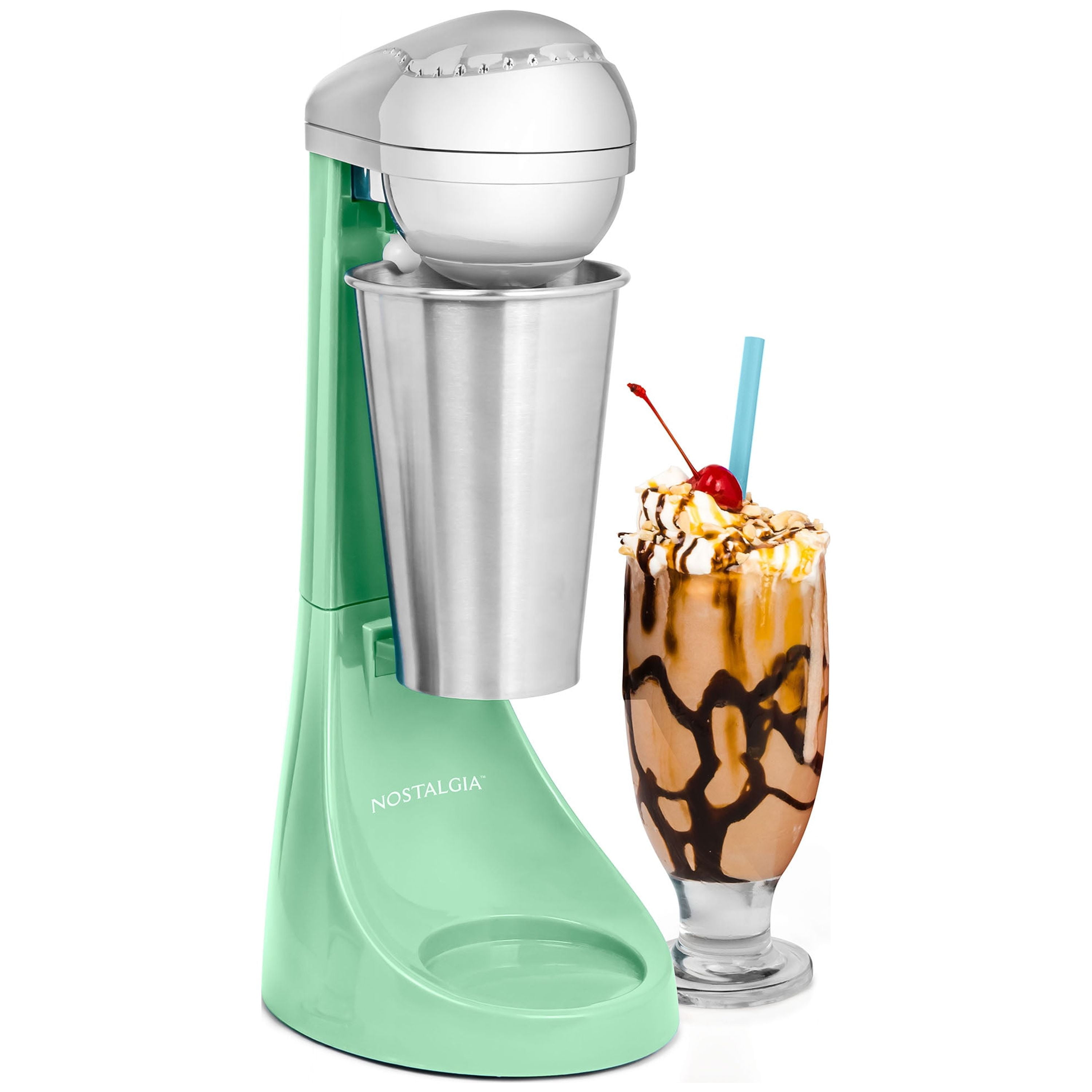 2-Speed 16-Oz Nostalgia Milkshake Maker Shake Blender Retro Kitchen Appliance (Jade) $25.50  + Free S&H w/ Walmart+ or $35+