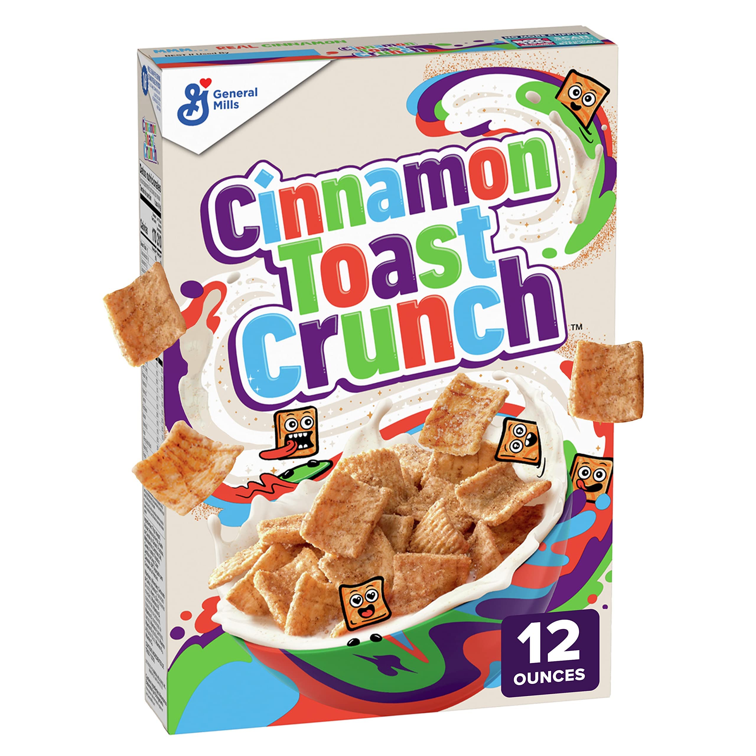 12-Oz Cinnamon Toast Crunch Breakfast Cereal $1.60 w/ S&S + Free Shipping w/ Prime or on $35+