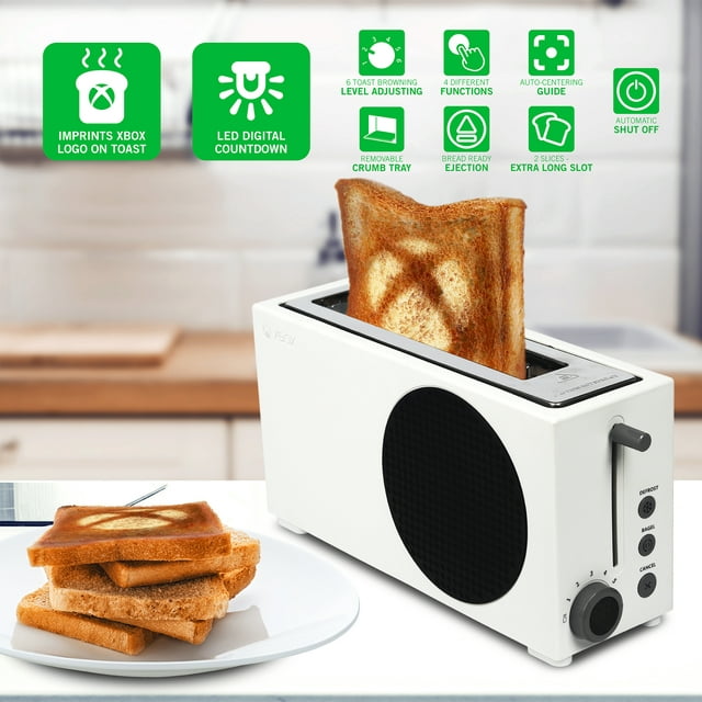 Xbox Series S 2-Slice Toaster w/ Wide Slot, Bagel Function & Digital Countdown Timer $40 + Free Shipping