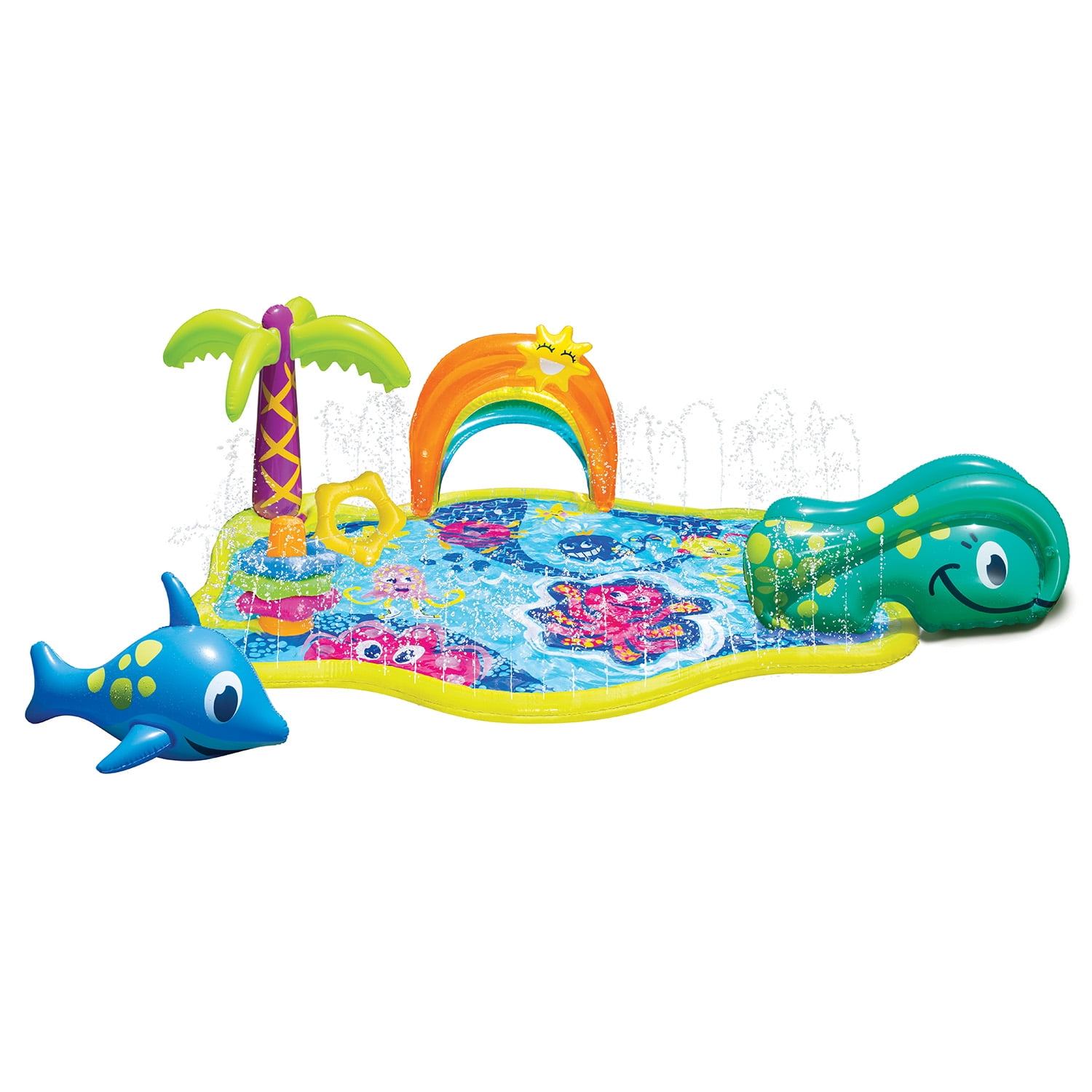 Banzai Jr. Splish Splash Water Park Outdoor Summer Play Center $30  + Free S&H w/ Walmart+ or $35+