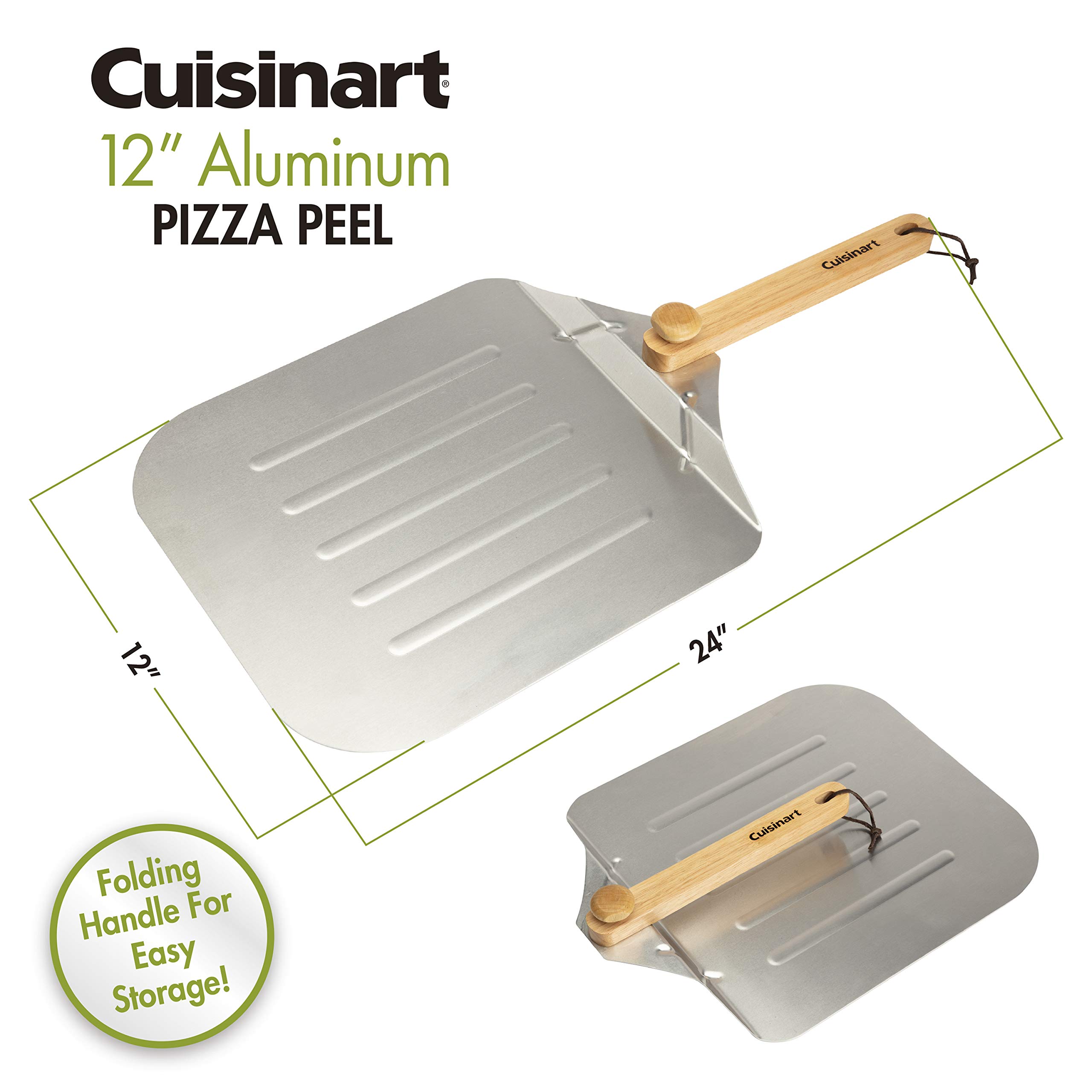 12" Cuisinart Aluminum Pizza Peel w/ Folding Wood Handle $13.80 + Free Shipping w/ Prime or on $35+