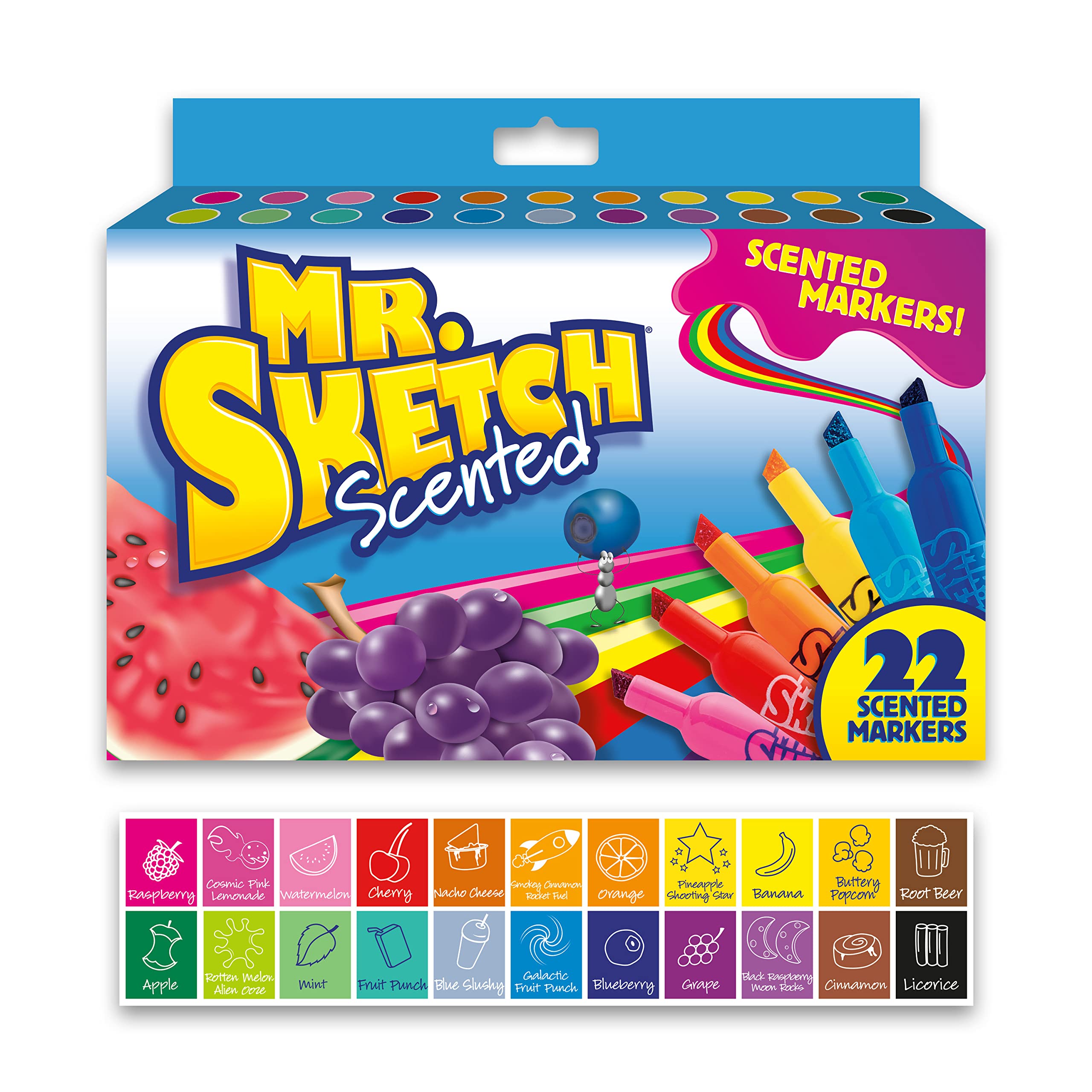 22-Count Mr. Sketch Chiseled Tip Scented Markers $10.65 w/ S&S + Free Shipping w/ Prime or on $35+