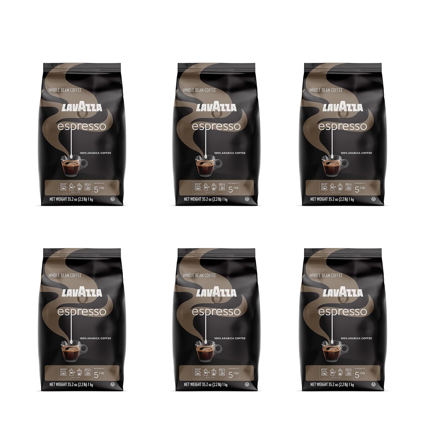 6-Pack 2.2lb Bags Lavazza Espresso Whole Bean Coffee Blend (Medium Roast) $54.60 ($9.10 each pack) w/ S&S + Free Shipping w/ Prime or on orders over $35