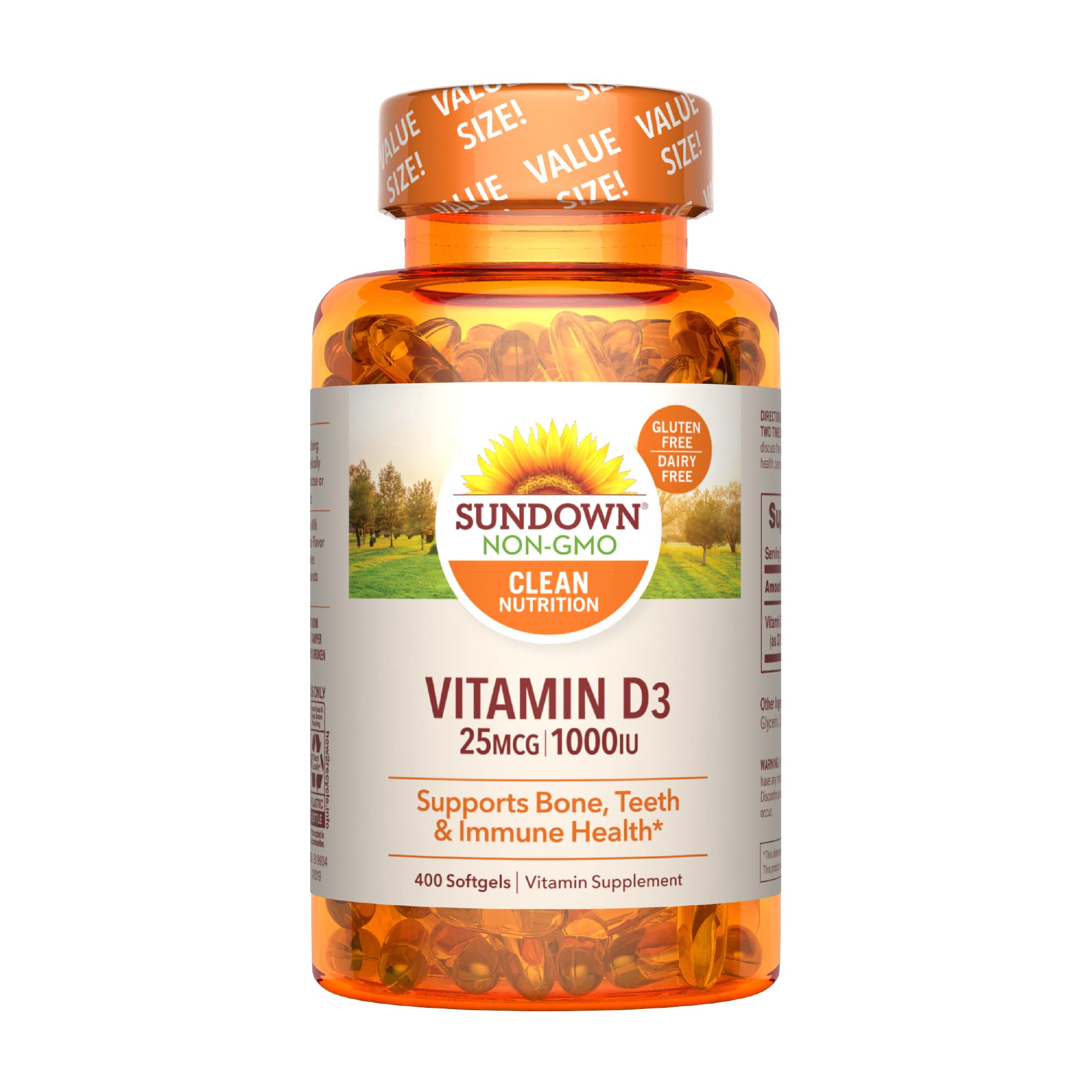 400-Count Sundown Vitamin D3 1000IU (25mcg) Softgels $4.95 w/ S&S + Free Shipping w/ Prime or Orders $35+