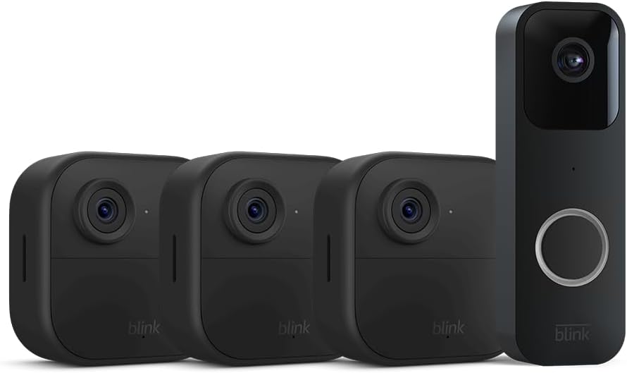 Blink Video Doorbell (Sync Module 2) + 3x Blink Outdoor 4 Wire Free HD Smart Security Camera (4th Gen) $182 + Free Shipping