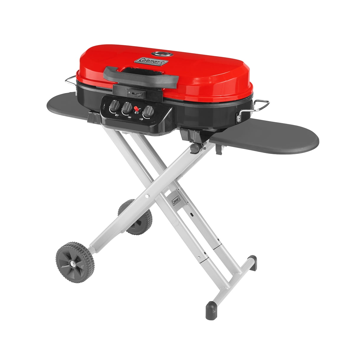 20,000-BTU Coleman Roadtrip 285 Portable Stand-Up Propane Grill w/ Wheels, Collapsable Legs, & 2 Side Tables (Red or Green) $199 + Free Shipping $198.98
