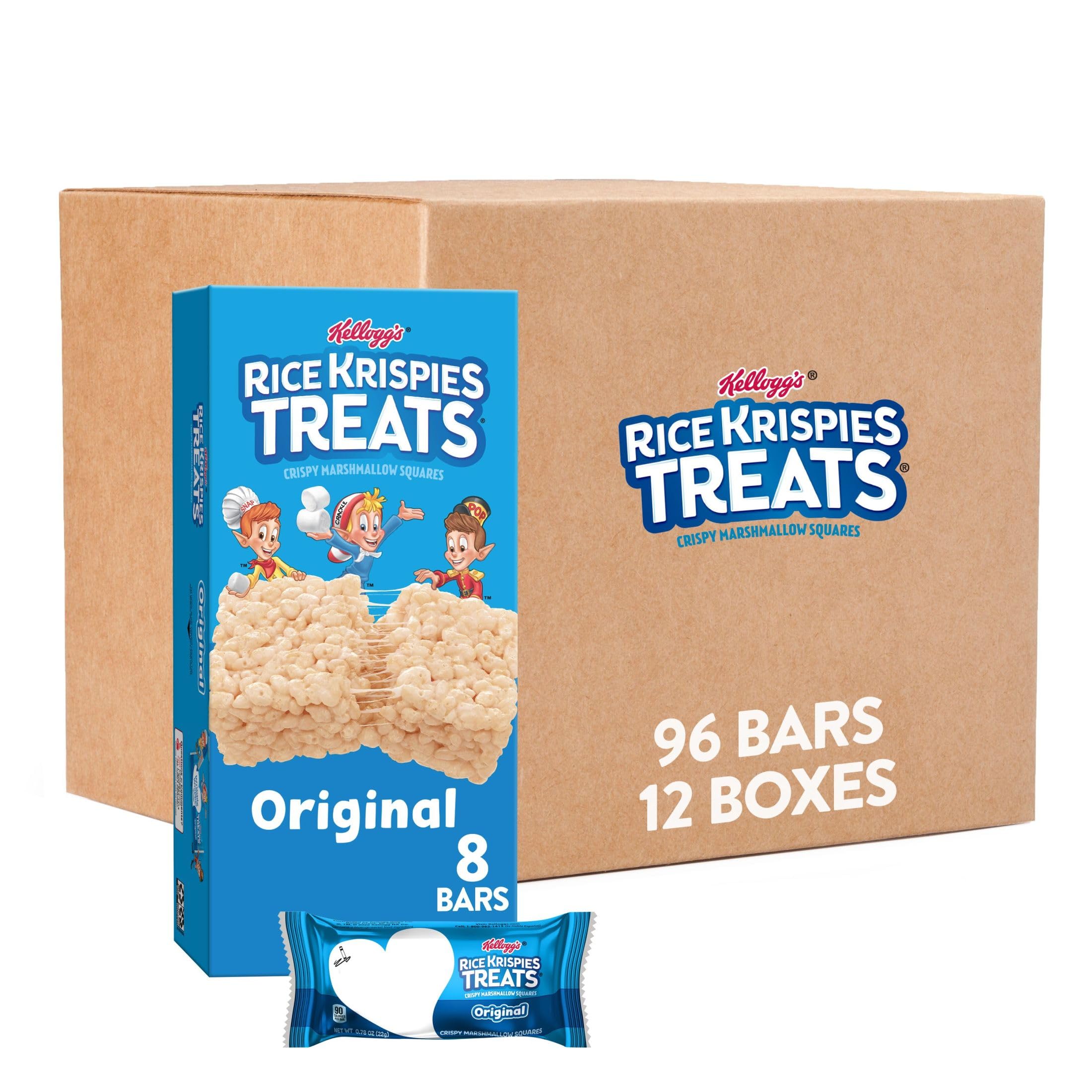 96-Count 0.78-Oz Rice Krispies Treats Marshmallow Snack Bars $18.65 (19c Ea) w/ S&S + Free Shipping w/ Prime or on $35+