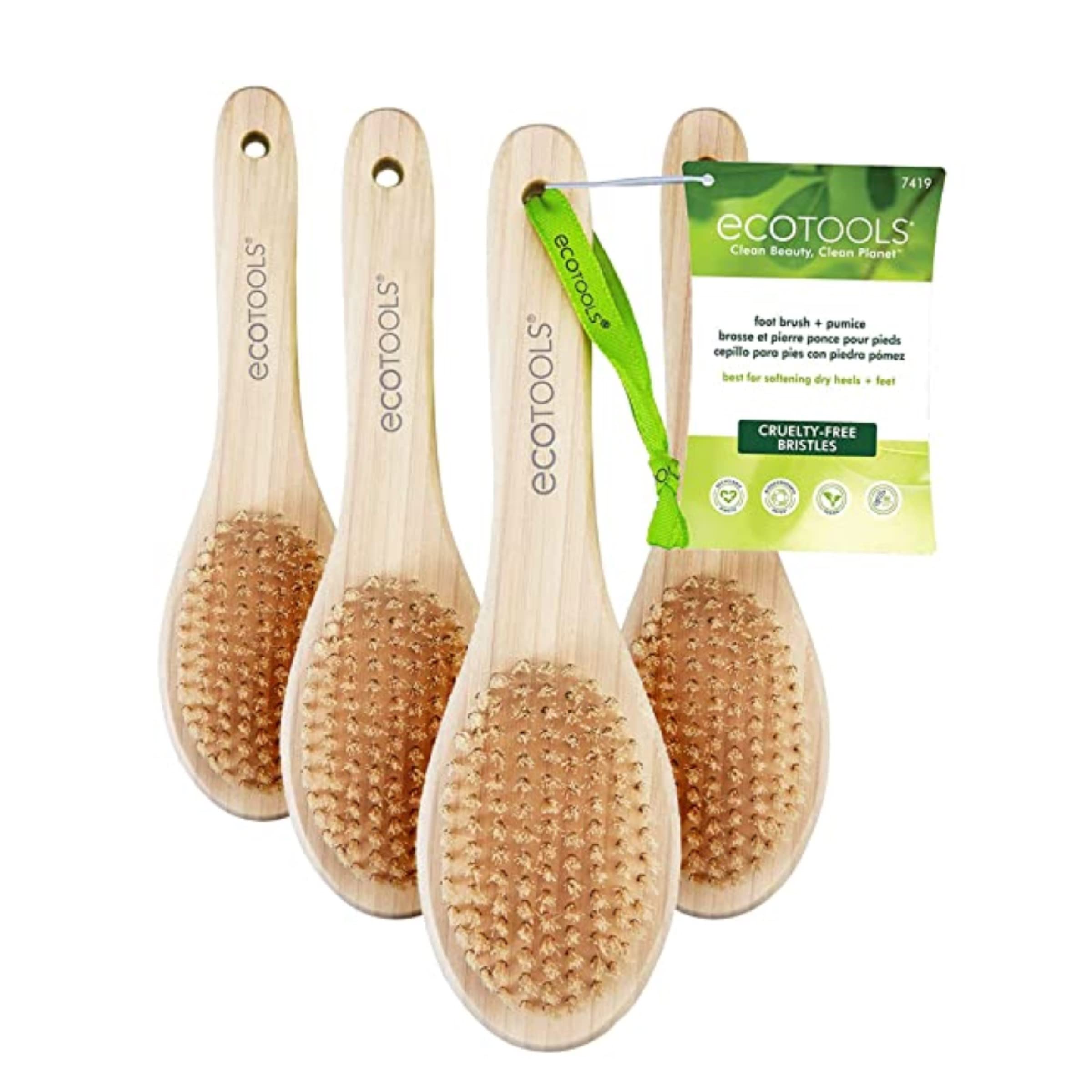 4Count EcoTools Foot Brush + Pumice Stone