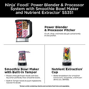 Ninja Foodi 5 Speed Smoothie Bowl Maker And Nutrient Extractor Silver -  Office Depot