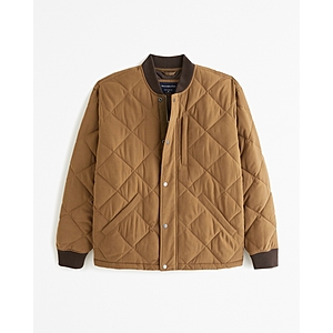 Abercrombie & Fitch Men's Quilted Liner Jacket (Brown) $55 + Free Store Pickup or Free S&H on $99+