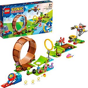 802-Pc Lego Sonic the Hedgehog Sonic&rsquo;s Green Hill Zone Loop Challenge (76994) $70 + Free Shipping