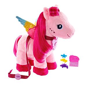11" Barbie A Touch of Magic Walk & Flutter Pegasus Plush w/ Hair Accessories and Sound Feature $12.30 + Free Shipping w/ Prime or on $35+