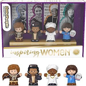 4-Piece 2.5" Little People Inspiring Women Special Edition Collector Set $4.25