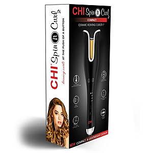 1" CHI Compact Spin N Curl Ceramic Rotating Curling Iron (Matte Black) $44.50 + Free Shipping