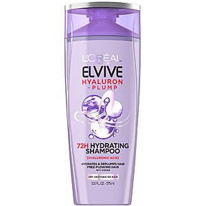 12.6-Oz L'Oreal Paris Elvive Hyaluron Plump Hydrating Shampoo w/ Hyaluronic Acid Care Complex $3.95 + Free Shipping w/ Prime or on $35+