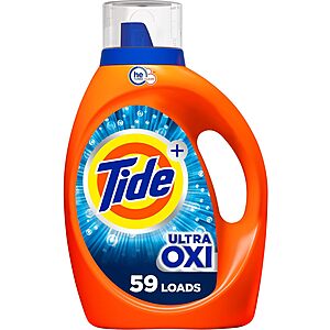 92-Oz Tide Laundry Detergent Liquid Soap (Ultra Oxi or April Fresh Scent) $9.32 +