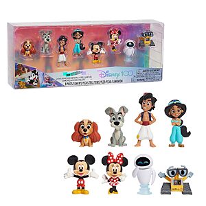 8-Piece 3" Disney100 Just Play Years of Love Celebration Collection Figurines