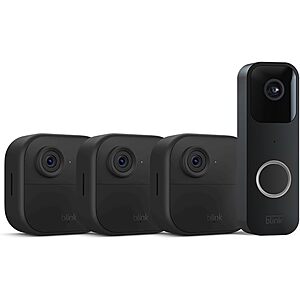 Blink Video Doorbell (Sync Module 2) + 3x Blink Outdoor 4 Wire Free HD Smart Security Camera (4th Gen) $  182 + Free Shipping