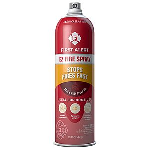 18-Oz First Alert Extinguishing Aerosol EZ Fire Spray (AF400) $  7 + Free Shipping w/ Prime or on $  35+