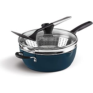 4-Piece 4.5-Qt Cuisinart Preferred Pan Set w/ Steamer & Cover (Nouveau Navy) $23 