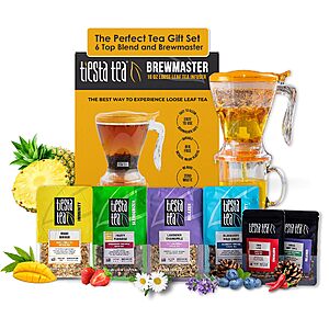 Tiesta Tea Loose Leaf Live Tea Starter Kit w/ 16-Oz Bottom Dispensing Infuser $17.50