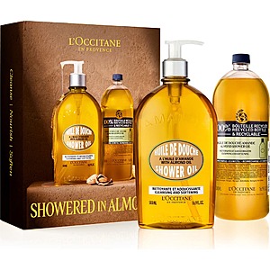 16.9-Oz + 16.9-Oz Refill L'Occitane Cleansing & Softening Almond Shower Oil $52 + Free Shipping