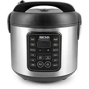 20-Cup Aroma Housewares ARC-5200SB Rice & Grain Cooker (Stainless Steel) $39.99