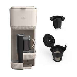 bella Single Serve Coffee Maker (Oatmilk) $24.99 + Free Shipping w/ Prime or on $35+