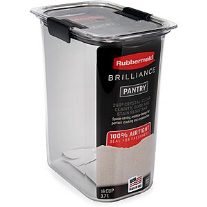 16-Cup Rubbermaid Brilliance Pantry Airtight Food Storage Container w/ Lid $10.65 