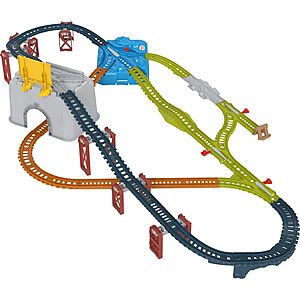 34-Piece Thomas & Friends Connect & Build Bucket Toy Train Track Expansion Set .25