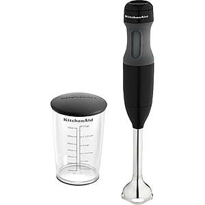 KitchenAid 2 Speed Corded Hand Blender & 3-Cup Blending Jar W/ Lid (Onyx Black) $39.88 + Free Shipping