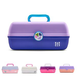 Caboodles On-The-Go Girl Two-Tone Makeup Organizer Box w/ Built-In Mirror (Lilac) $12.94 + Free Shipping w/ Prime or on $35+