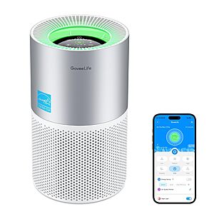 GoveeLife Smart Air Purifier w/ Air Quality Monitor (PM2.5 Sensor, covers up to 1162ft²) $77.99 + Free Shipping