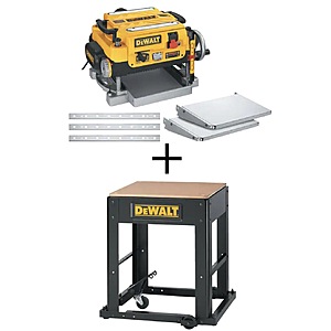 Dewalt DW735 15A 13" Thickness Planer Kit, In/Out Feed Tables, & Mobile Thickness Planer Stand $699 + Free Shipping