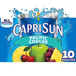 10-Pack 6-Oz Capri Sun Ready-to-Drink Juice (Pacific Cooler) $1.67 w/ S&S + Free Shipping w/ Prime or on $35+