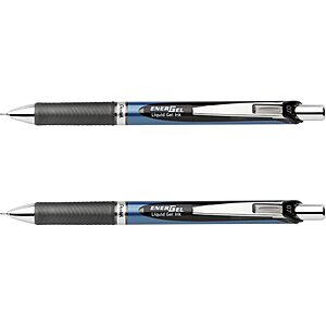 2-Pack Pentel EnerGel Deluxe RTX Retractable Liquid Gel Pen (Black) $3.05 ($1.53 Ea) w/ S&S + Free Shipping w/ Prime or on $35+