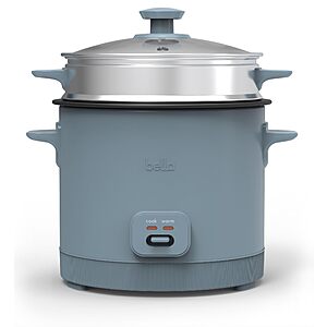 16컵 벨라 밥솥 및 찜기, 식기세척기용 찜 바구니, 주걱 및 계량 컵(S