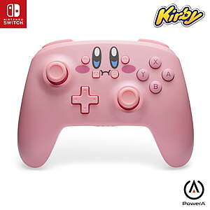 PowerA Wireless Controller for Nintendo Switch (Kirby Mouthful) $29.98 + Free S&H w/ Walmart+ or on $35+