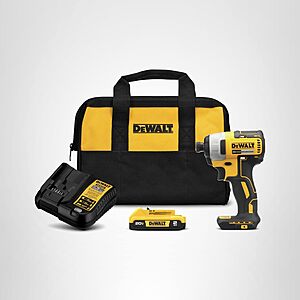 DeWALT 20V MAX 1/4" Impact Driver w/ 2.0 Ah Battery & Charger (DCF787D1) $84.15 + Free Shipping