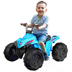 12V Kid Trax Glow ATV Ride-On Toy w/ LED Lights & Rechargeable Battery (Blue) $68 + Free Shipping