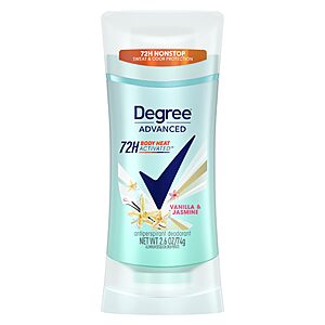2.6-Oz Degree Advanced Protection Antiperspirant Deodorant (Vanilla & Jasmine) $2.75 