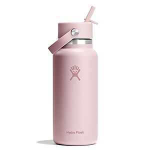 32-Oz Hydro Flask Wide Mouth Flex Straw Water Bottle (Trillium) $24.99 + Free Shipping w/ Prime or on $35+