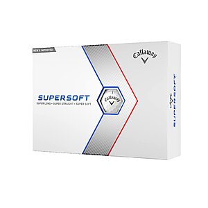 12-Count Callaway Golf Supersoft Golf Balls (2023 Version, White) $19.99 + Free Shipping w/ Prime or on $35+