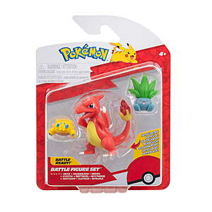 3-Piece Pokemon Battle Figures w/  2" Joltik, Oddish & 3" Charmeleon $7 + Free S&H w/ Walmart+ or on $35+