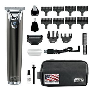 23-Piece Wahl Stainless Steel Lithium Ion 2.0+ Rechargeable Beard Trimmer Kit (Slate) $53.20 + Free Shipping