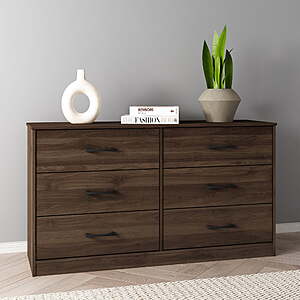 53.75" 6-Drawer Mainstays Ardent Dresser (Dark Walnut) & More $134.00 + Free Shipping