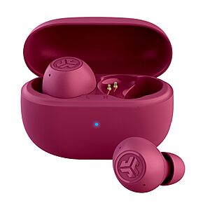 JLab Go Pop ANC True Wireless Earbuds & Charging Case (Fuchsia) $14.80 