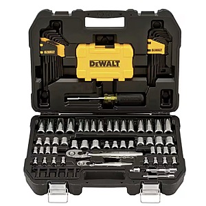108-Piece DeWALT Mechanics Tools Kit & Socket Set $64.97 + Free Store Pickup at Home Depot