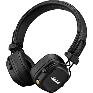 Marshall Major IV Wireless On-Ear Bluetooth Headphones (Black) $59.99 + Free Shipping